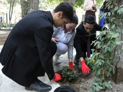 Flower planting campaign at BS...