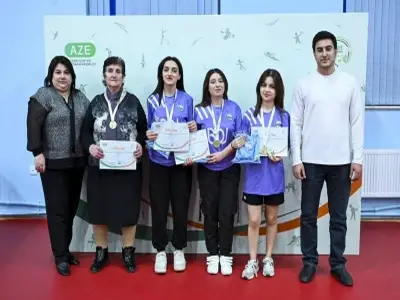 The women table tennis team of...