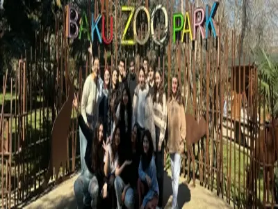 BSU STUDENTS AT THE BAKU ZOOLO...